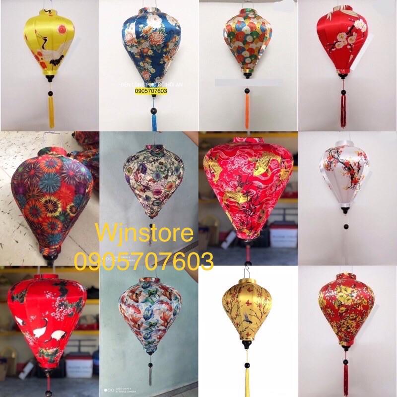 Đèn lồng hội an vải phi 3D vietnames lanterns