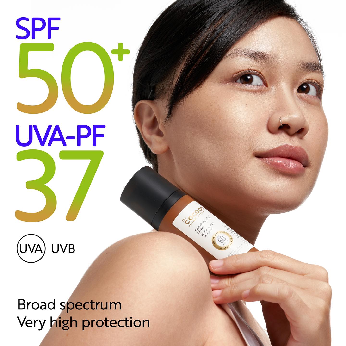 Kem chống nắng Cocoon bí đao quang phổ rộng 50ml