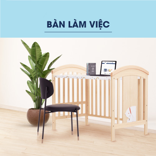 NÔI CŨI, GIƯỜNG CŨI CHO BÉ CAO CẤP HAKAWA HK-B03 (COMBO 1) - HÀNG CHÍNH HÃNG