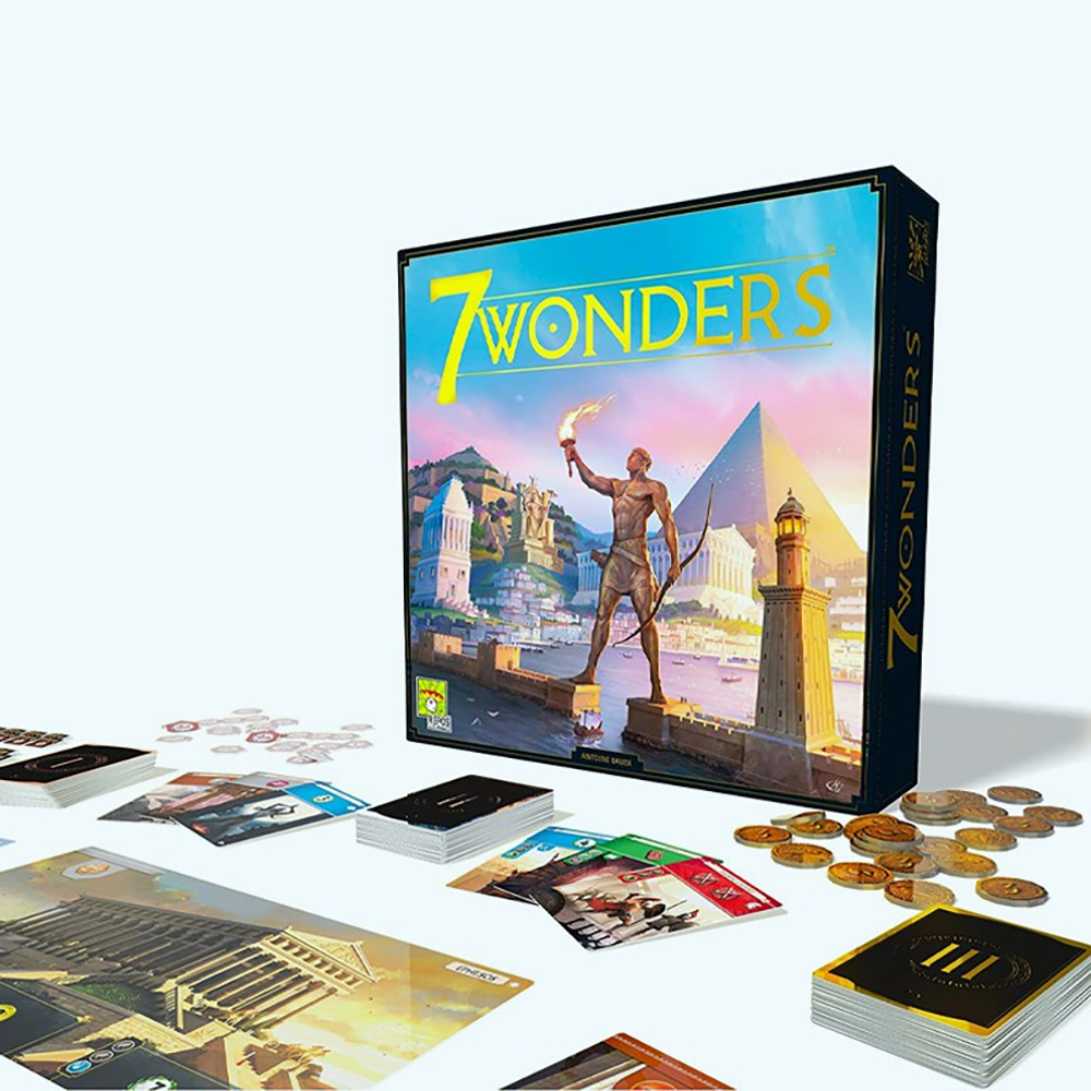 7 Wonders Board Game Bộ đồ chơi 7 Kỳ quan phiên bản mới vui nhộn dành cho gia đình