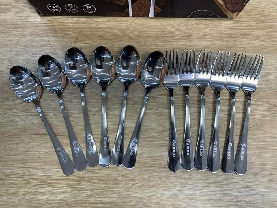 BỘ THÌA DĨA INOX PAPIDO 12 MÓN SANG TRỌNG