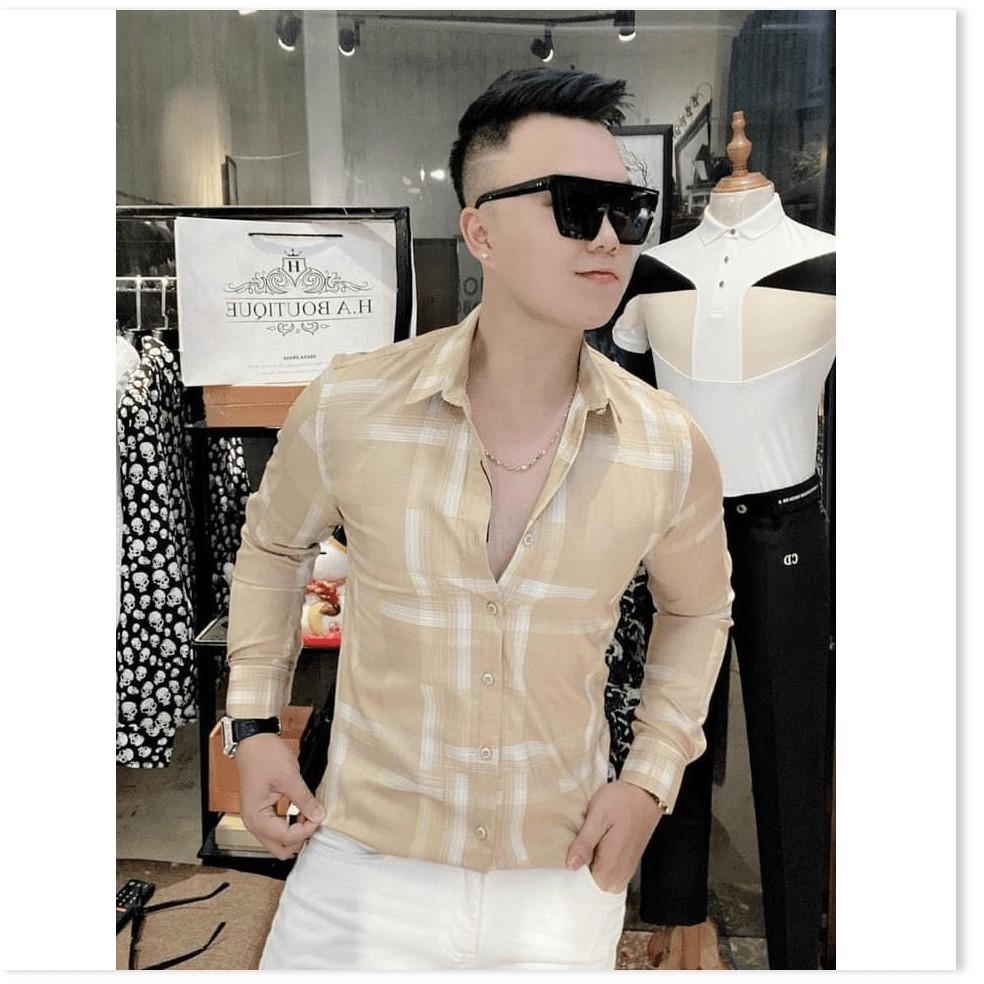 ÁO SƠ MI NAM 3D,KẺ VUÔNG,NHIỀU MÀU SẮC HOT NHẤT 2021