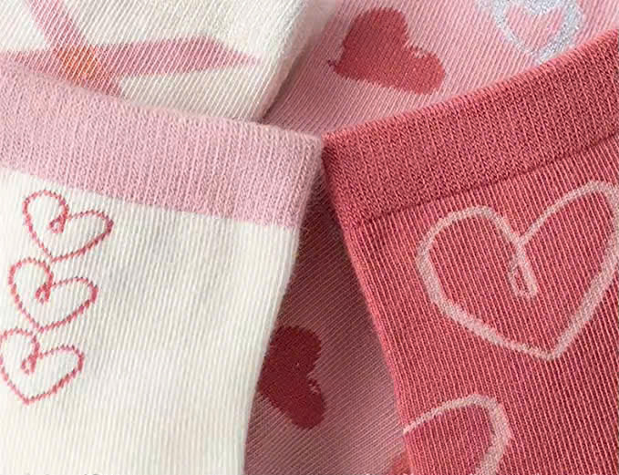 SET 5 ĐÔI TẤT VỚ TRÁI TIM TỪ 0-14 TUỔI SIÊU XINH DỄ THƯƠNG DÀNH CHO BÉ GÁI