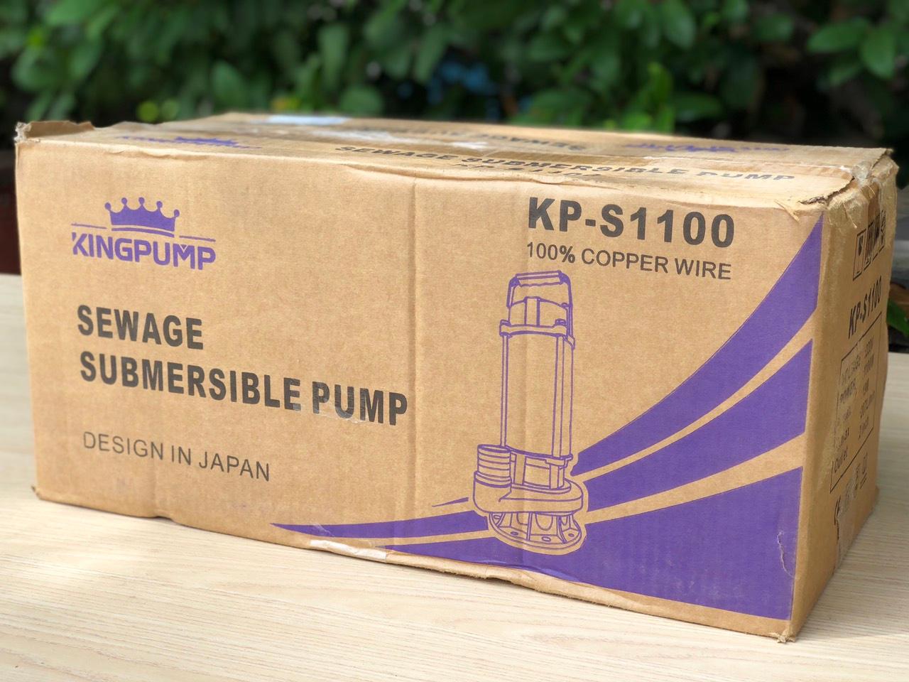 MÁY BƠM CHÌM (NƯỚC THẢI) 1100W KINGPUMP KP-S1100 - HÀNG CHÍNH HÃNG