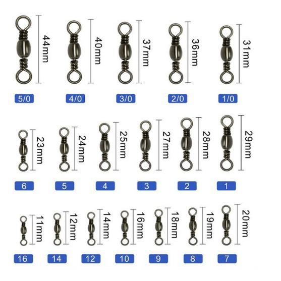 Khóa link câu cá hình số 8, đầu nối , chống xoắn phụ kiện câu cá