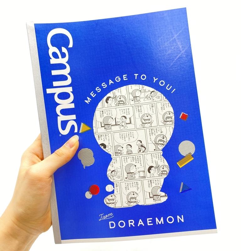 Vở Doraemon B5 Kẻ Ngang Có Chấm 200 Trang ĐL 70g/m2 - Campus NB-BD5M200