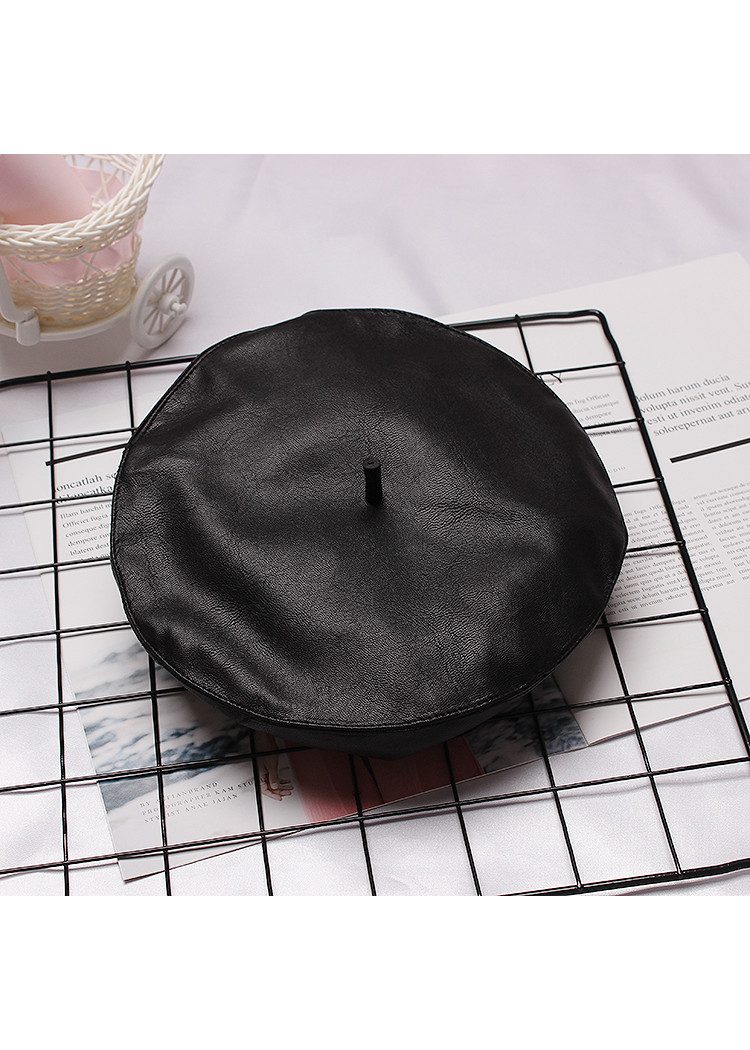 Mũ nồi mũ beret da basic cho mùa thu đông MD19-10C
