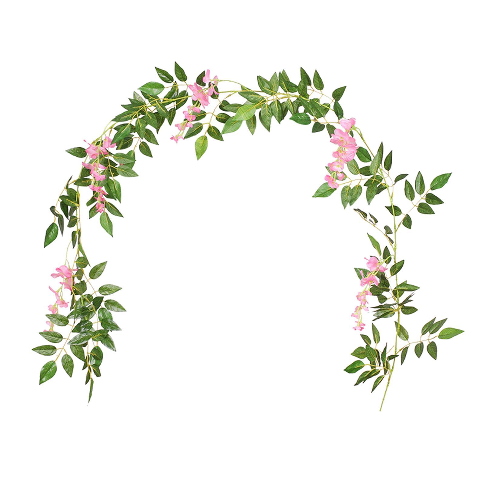 Artificial Vine Floral Garland Fake Leaf Plants Vine for Room