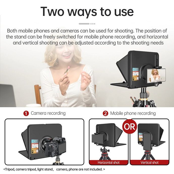 Máy nhắc chữ Teleprompter TC7 Lensgo Hàng Chính Hãng