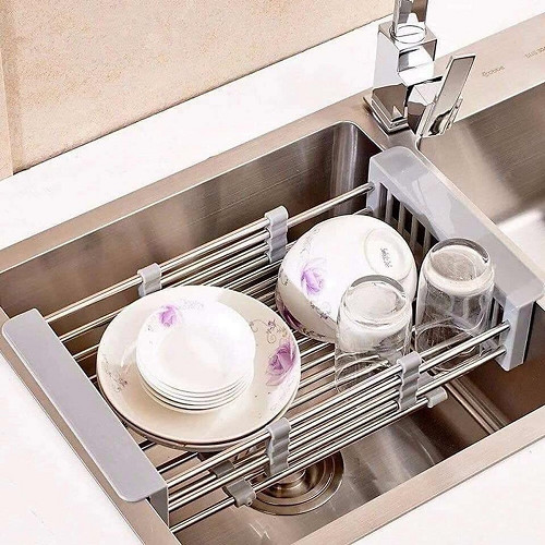 Combo chậu rửa chén bát inox 304 kích thước 8245, vòi rửa bát inox nóng lạnh lò xo, rổ đa năng, bình xà phòng, bộ xả chống hôi