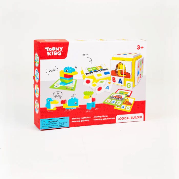 Đồ Chơi Bộ Lắp Ráp Chữ Số Logic TOONYKIDS - Đồ Chơi Thông Minh Cho Bé - Logical Builder TN00122