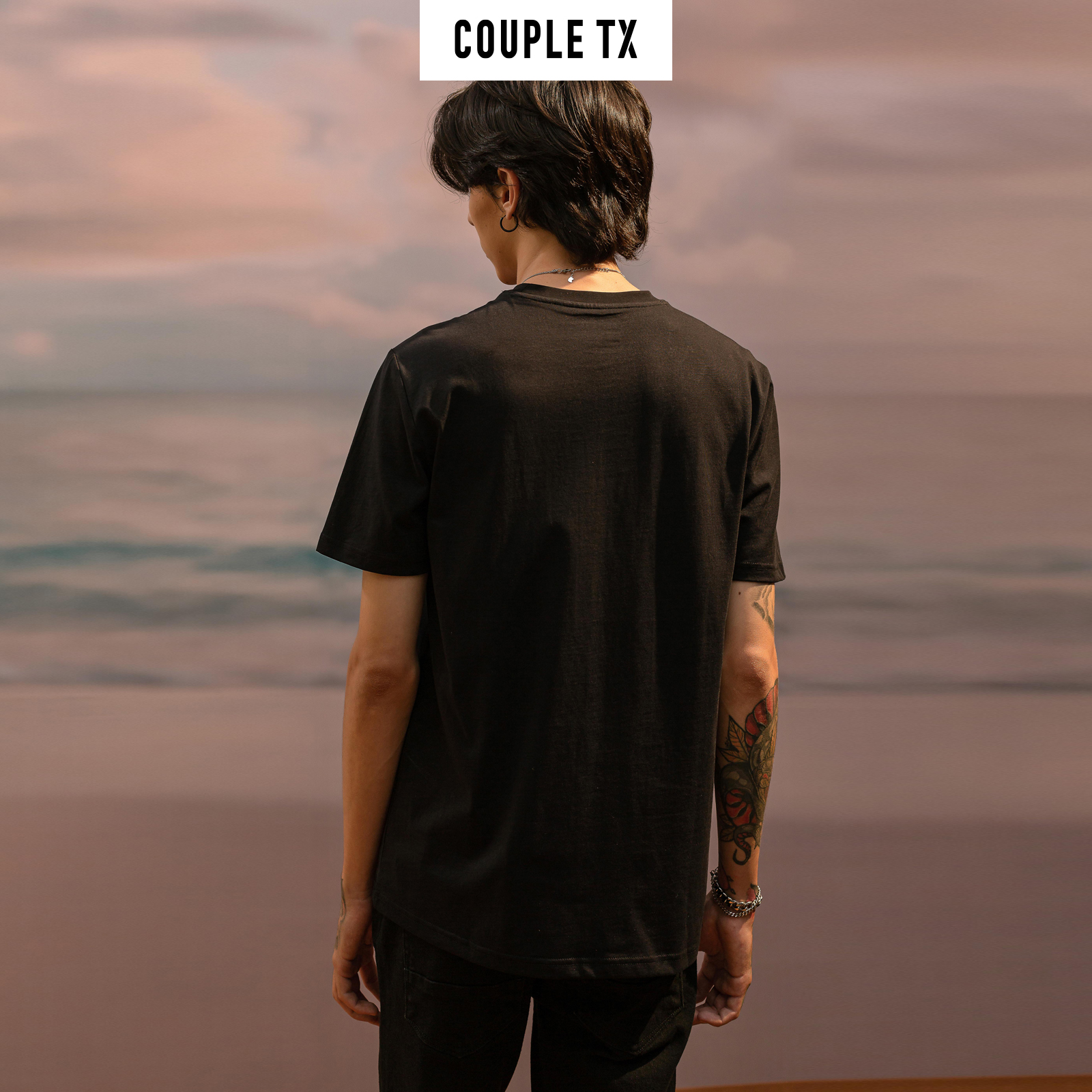 Áo Thun Nam Nữ In Slogan &amp;amp; Logo 3D Couple TX TS 148