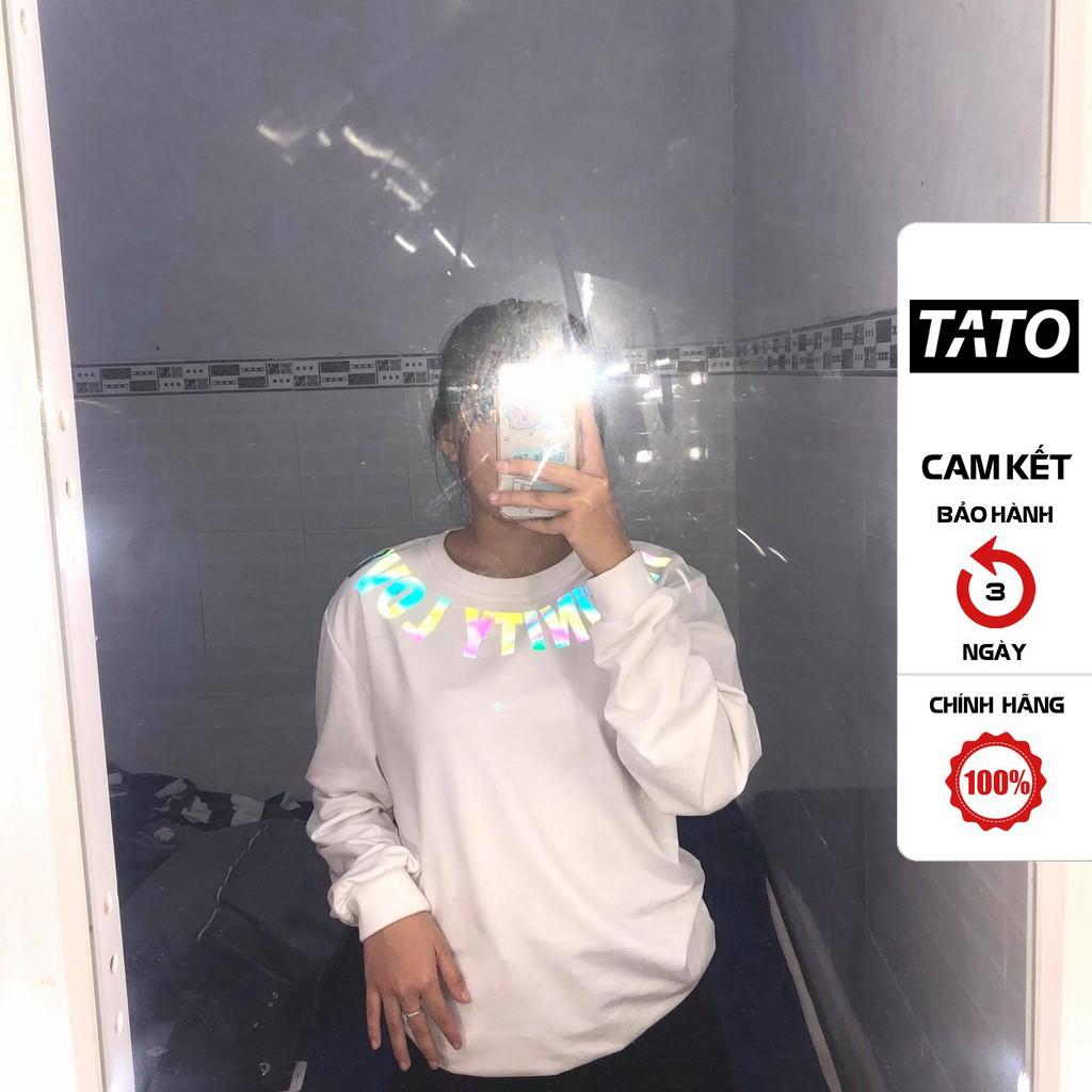 Áo Sweatrer IF.T in chữ Infinity Love Phản Quang 7 màu Áo nỉ Dài tay Unisex in hiệu ứng Hologram TATO_OFFICIAL