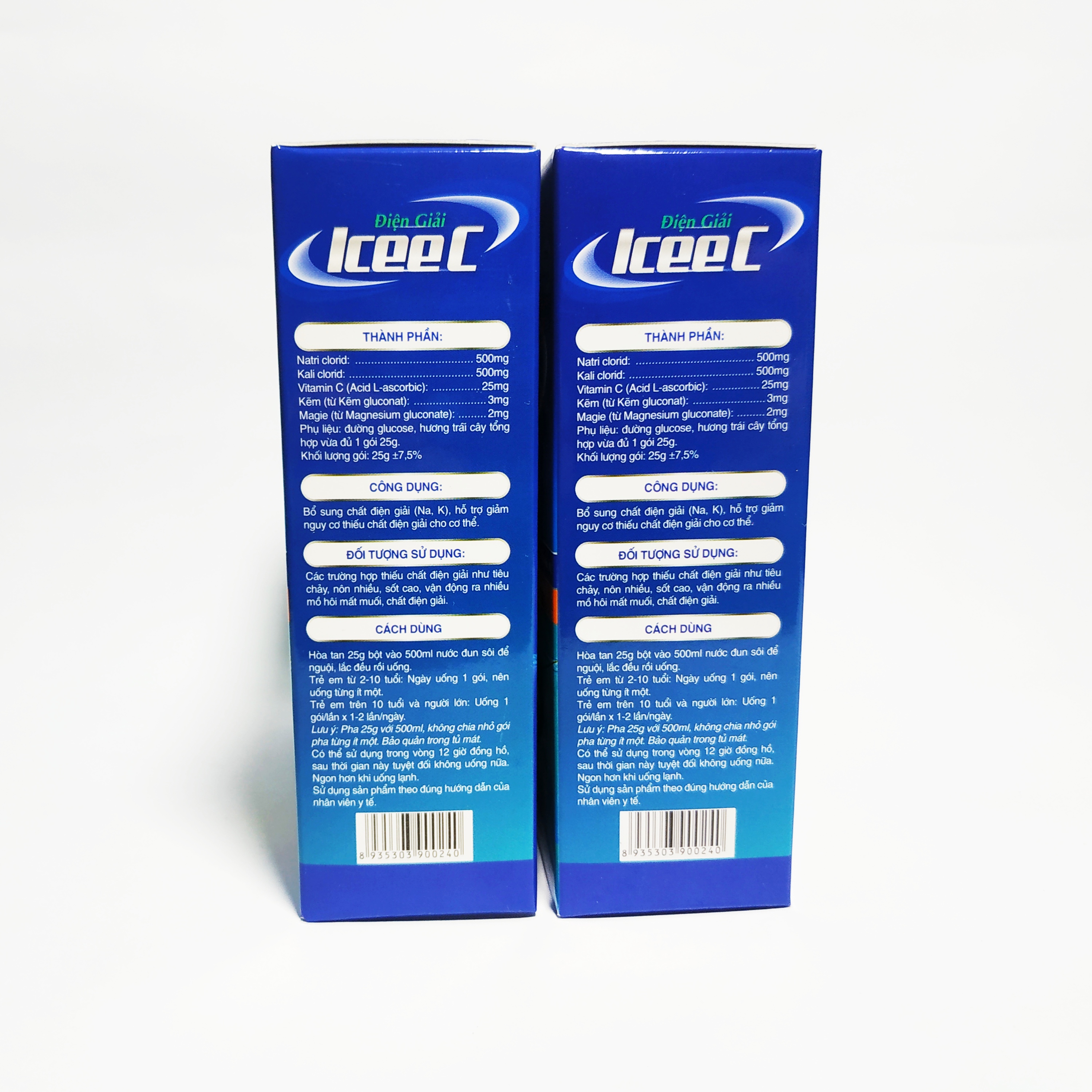 Hộp 5 Gói Bột Pha Nước Uống Và Bù Chất Điện Giải ICEE C Vị Chanh Tươi - Mỗi Gói Pha 500Ml Nước