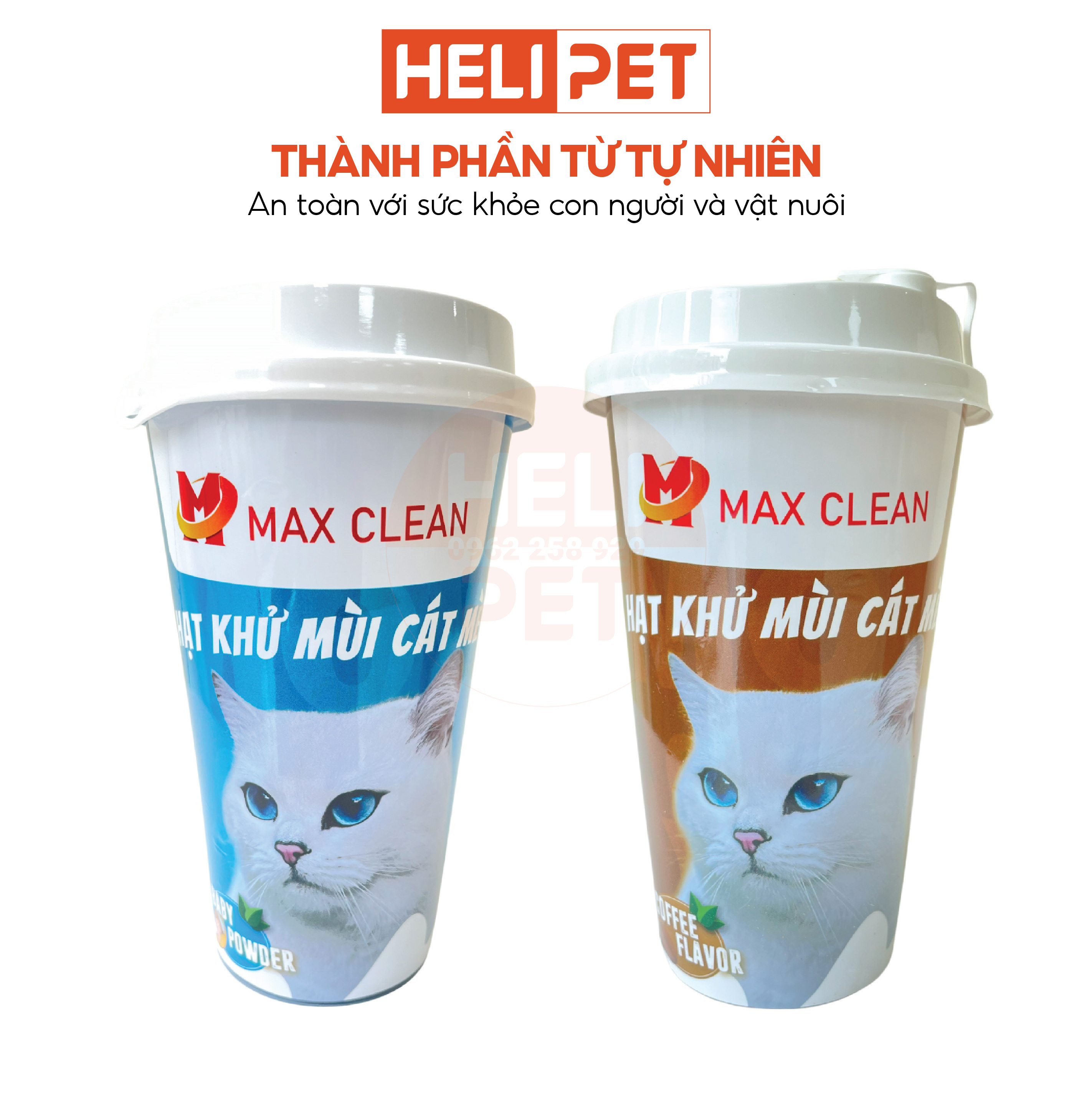 Hạt Khử Mùi Cát Mèo, Cát Vệ Sinh Cho Mèo Max Clean - HeLiPet