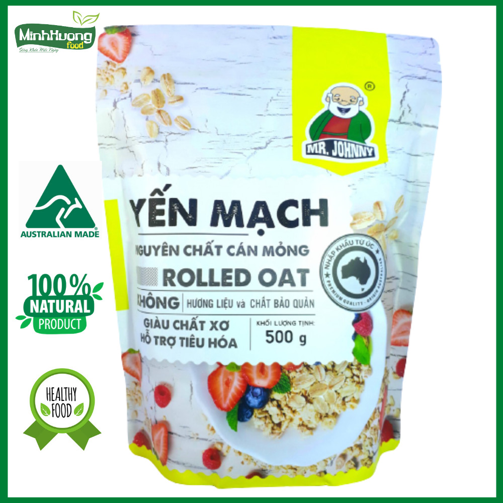 COMBO 2 Bịch Yến Mạch Úc Tươi Mr Johnny - Cho người ăn kiêng, giảm cân