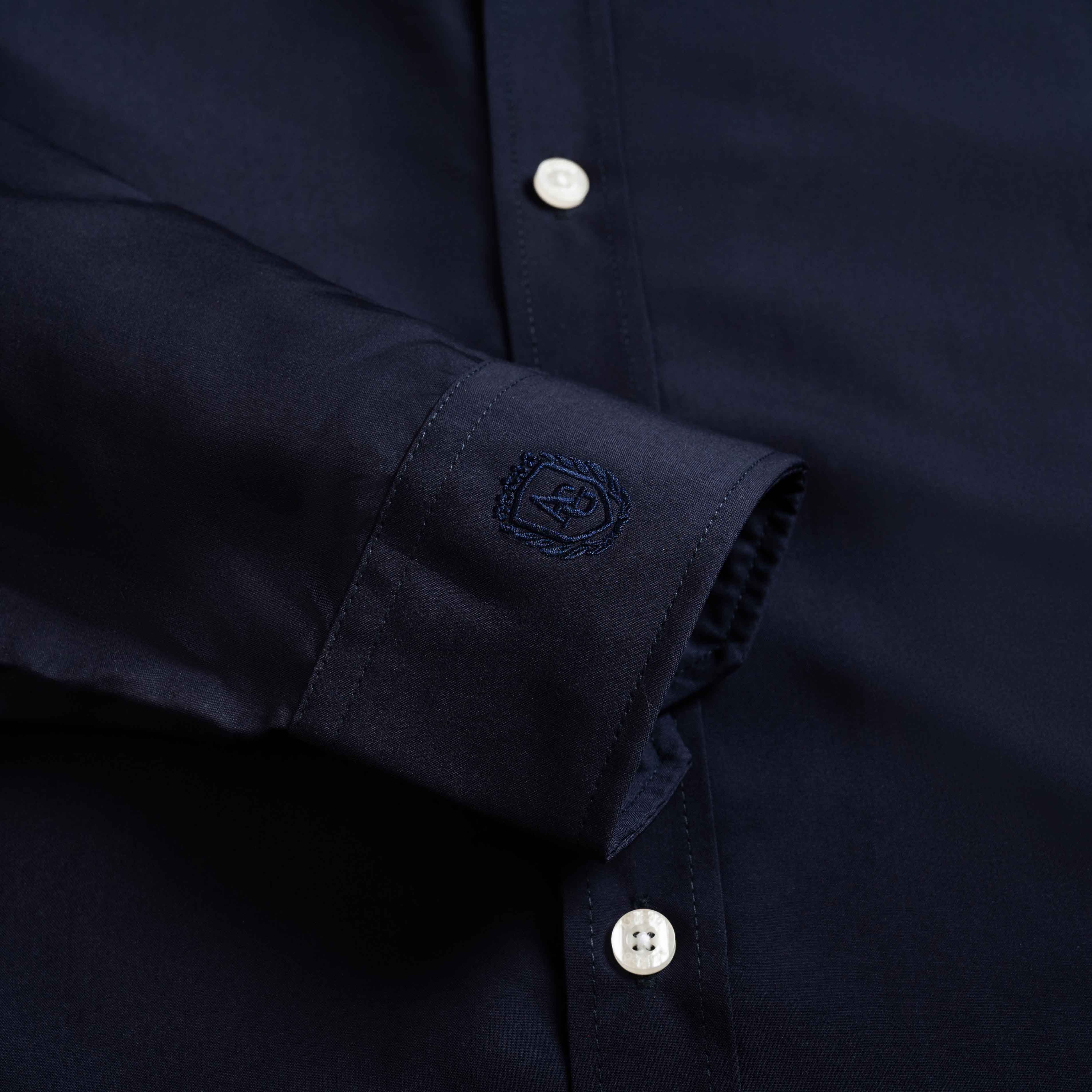 Áo sơ mi slimfit dài tay navy Aligro ALGS226