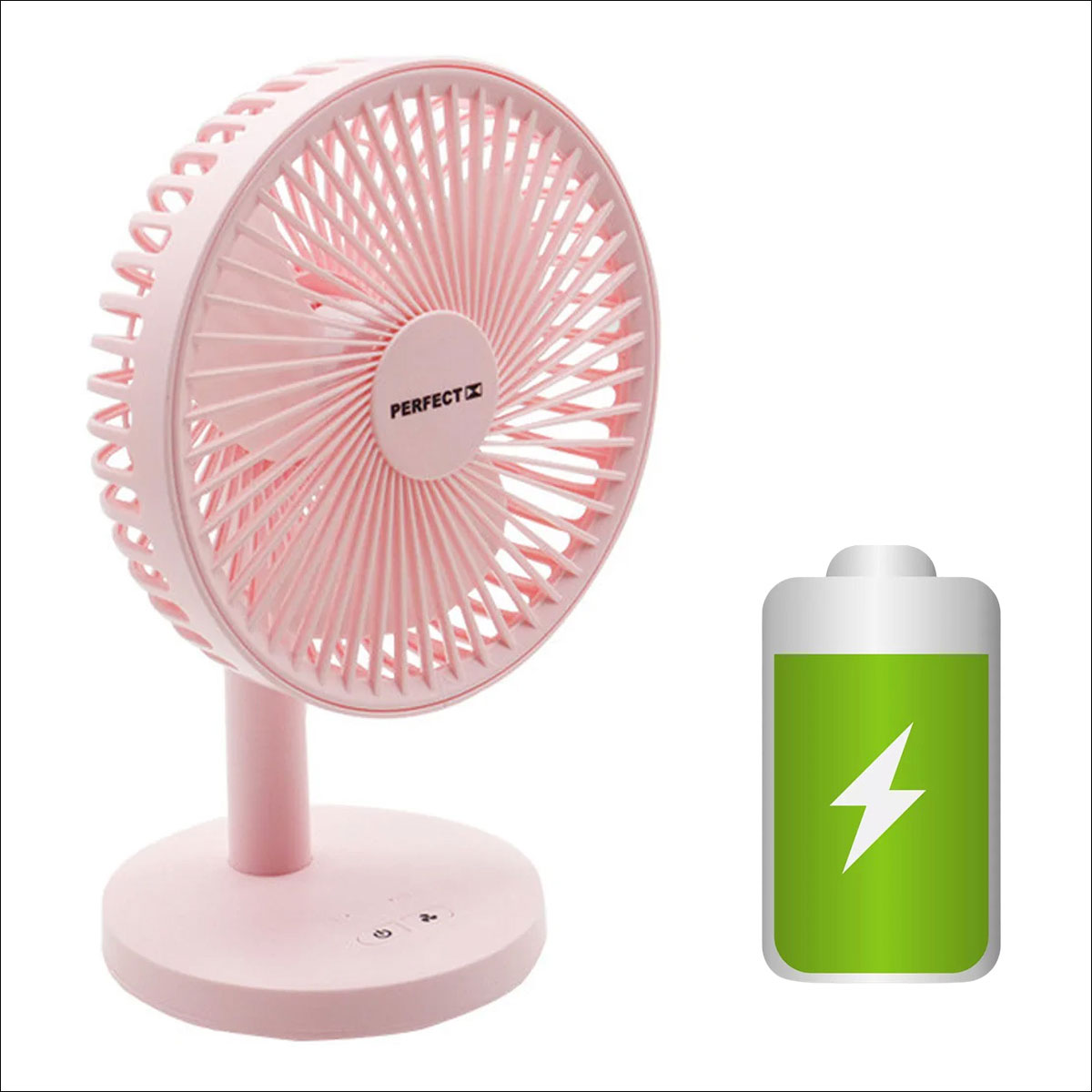 Quạt Để Bàn Có Sạc Tích Điện Perfect PF-QB2170  - Hàng chính hãng