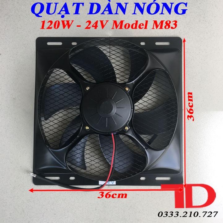 Quạt dàn nóng 14x14 inch 36x36 cm loại 24V Model M83