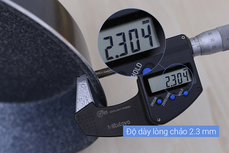 Chảo Chống Dính Vân Đá Đáy Từ HappyCook MFP-28IH GRAY
