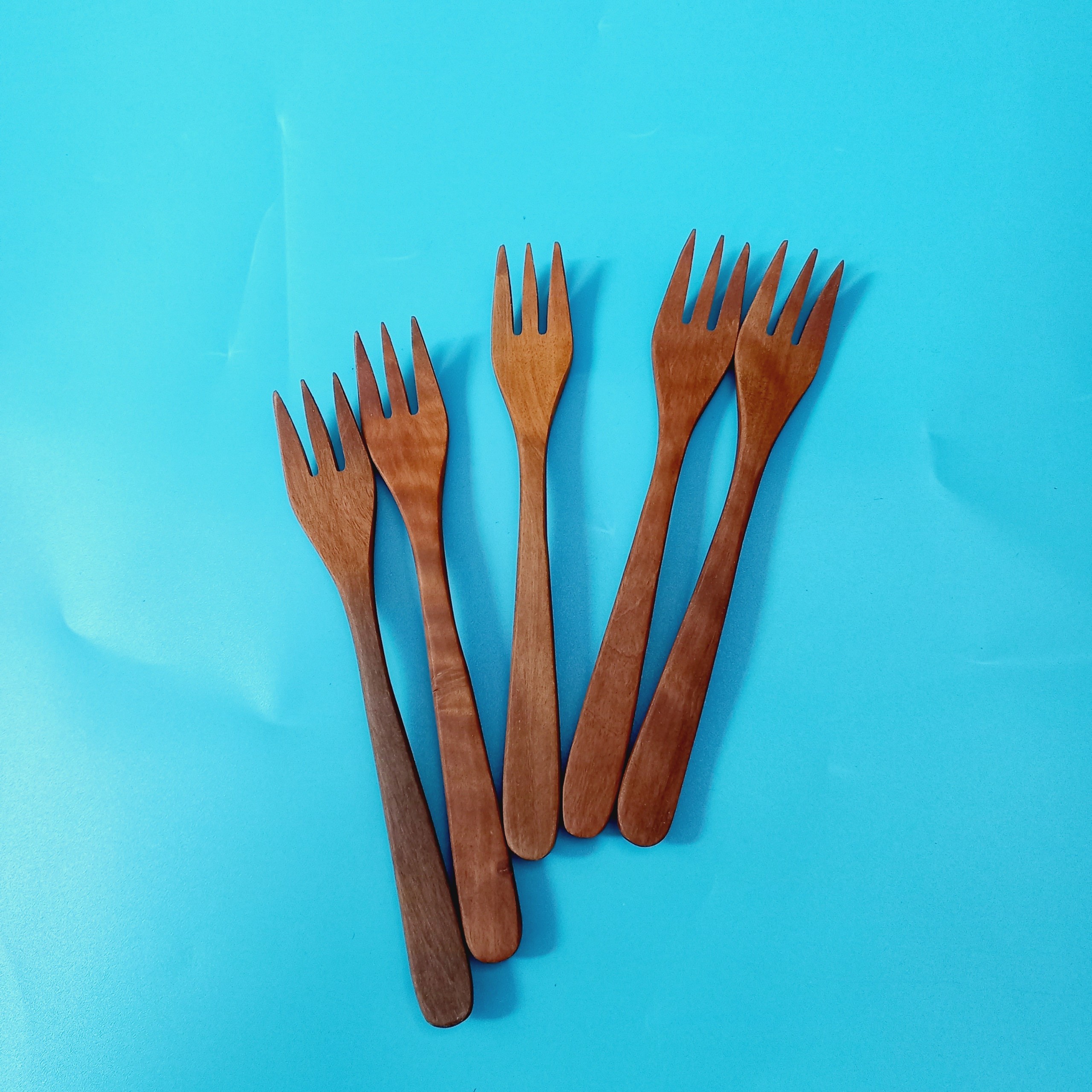 Nĩa Gỗ Ăn Trái Cây Nhỏ Xinh 14.5cm Nĩa Gỗ Decor Của Vitrapro