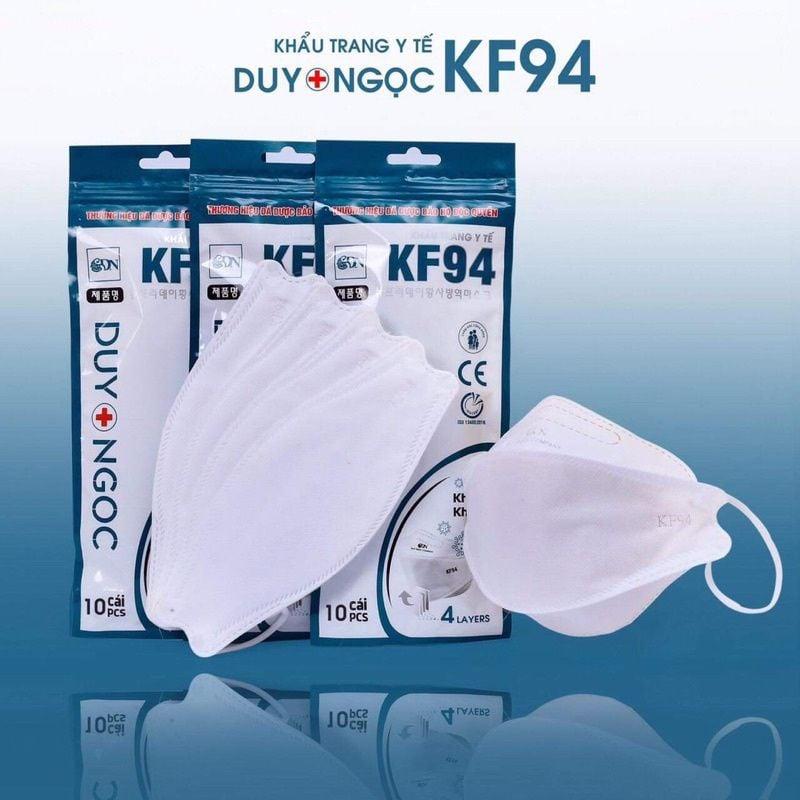 100 Khẩu trang KF94 Duy Ngọc, DN MASK, tiêu chuẩn Hàn quốc KF94,  màu trắng