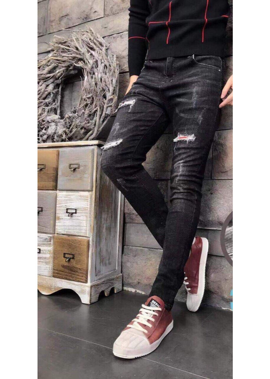 Quần Jean Nam RÁch Wash Co giãn NHẹ