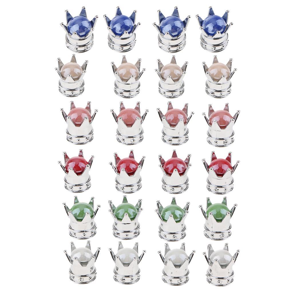 4 Pieces Clear Diamond Bling Tire/Wheel Stem Valve Caps