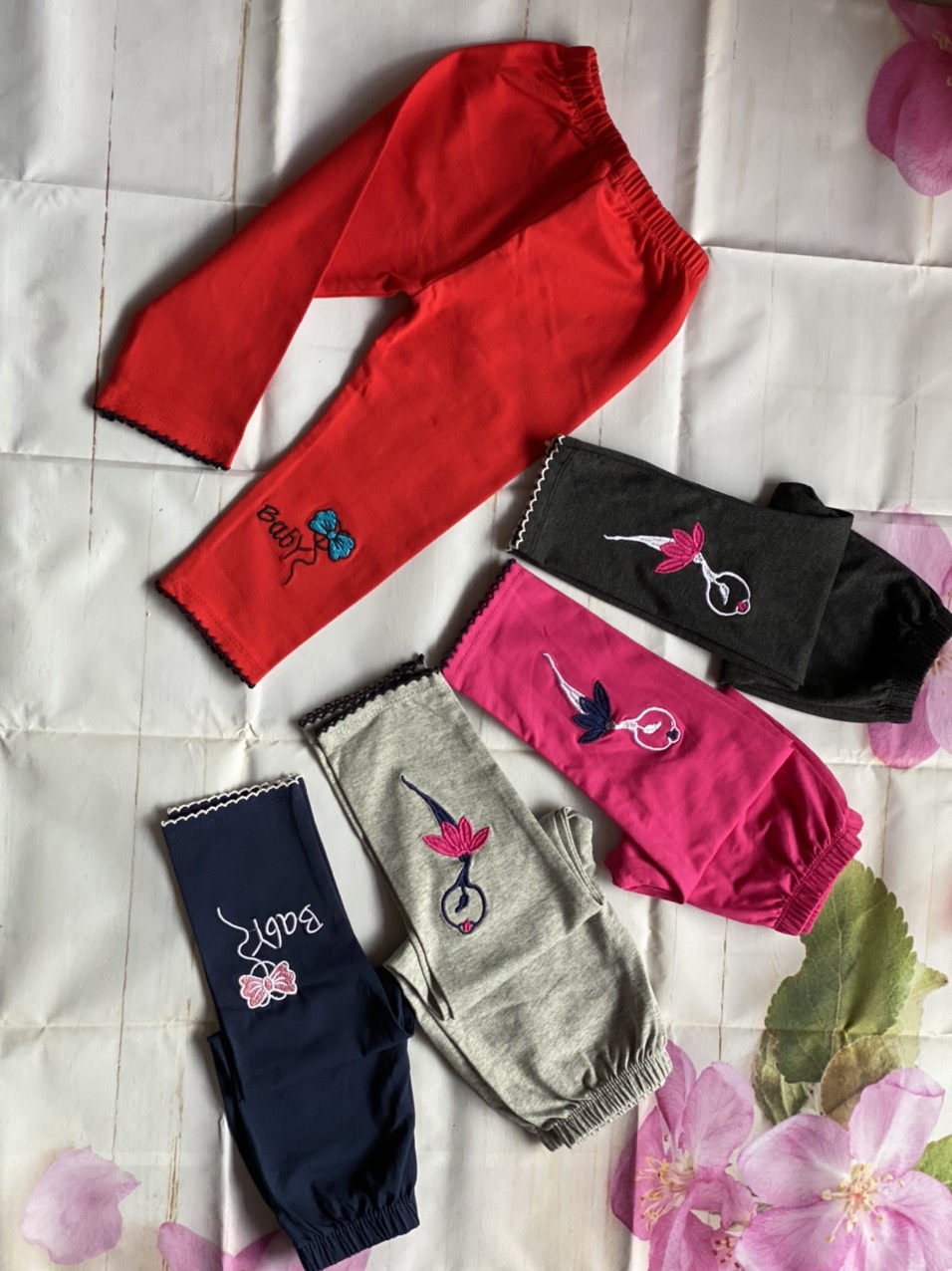 SET 3 QUẦN LEGGING, QUẦN ÔM DÀI CHO BÉ GÁI - GIAO MÀU NGẪU NHIÊN