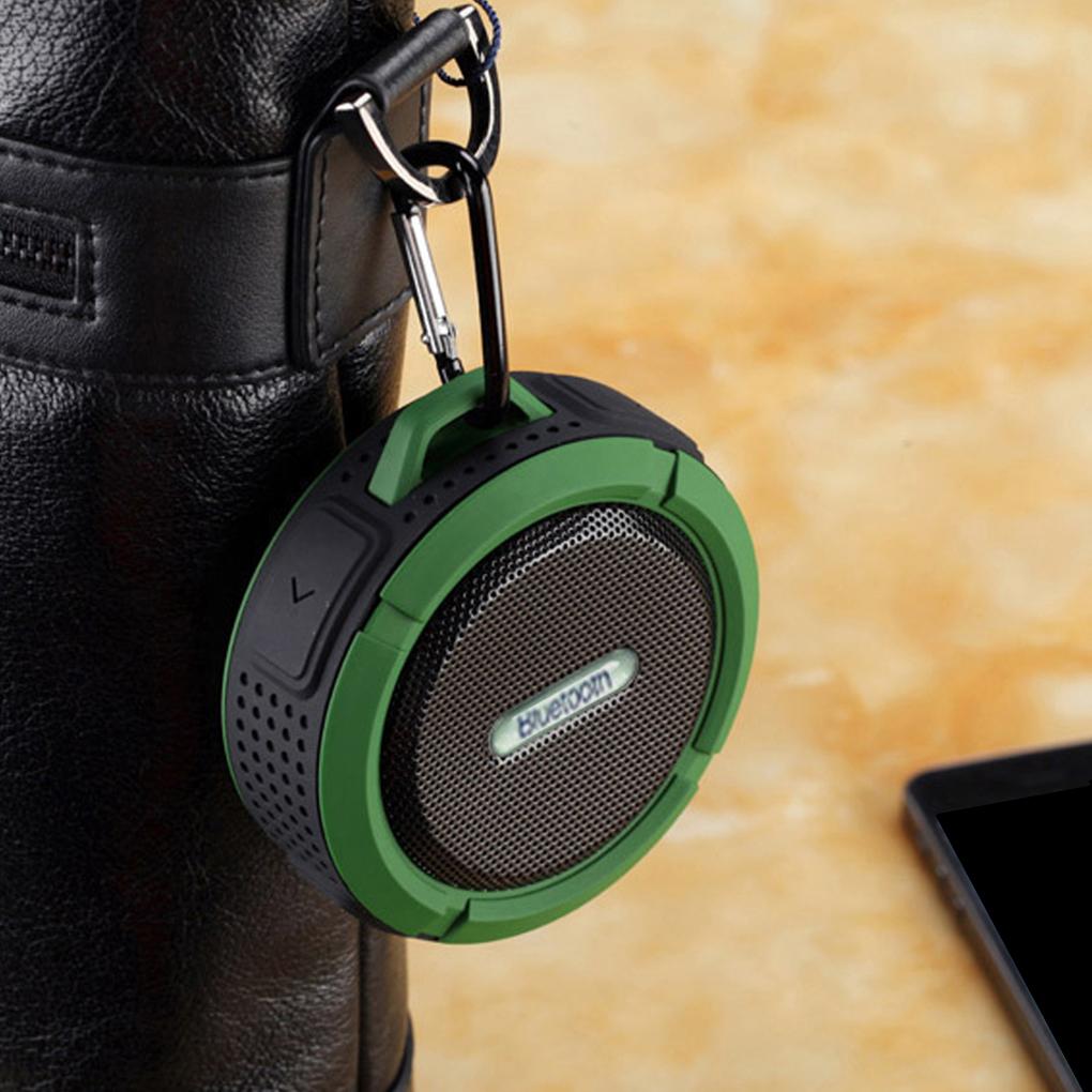 Loa di động Bluetooth chống nước C6 Hộp âm thanh thể thao ngoài trời Âm thanh Bluetooth mini Điện thoại di động Loa siêu trầm trên ô tô Loa nhỏ Màu sắc: Xanh lục