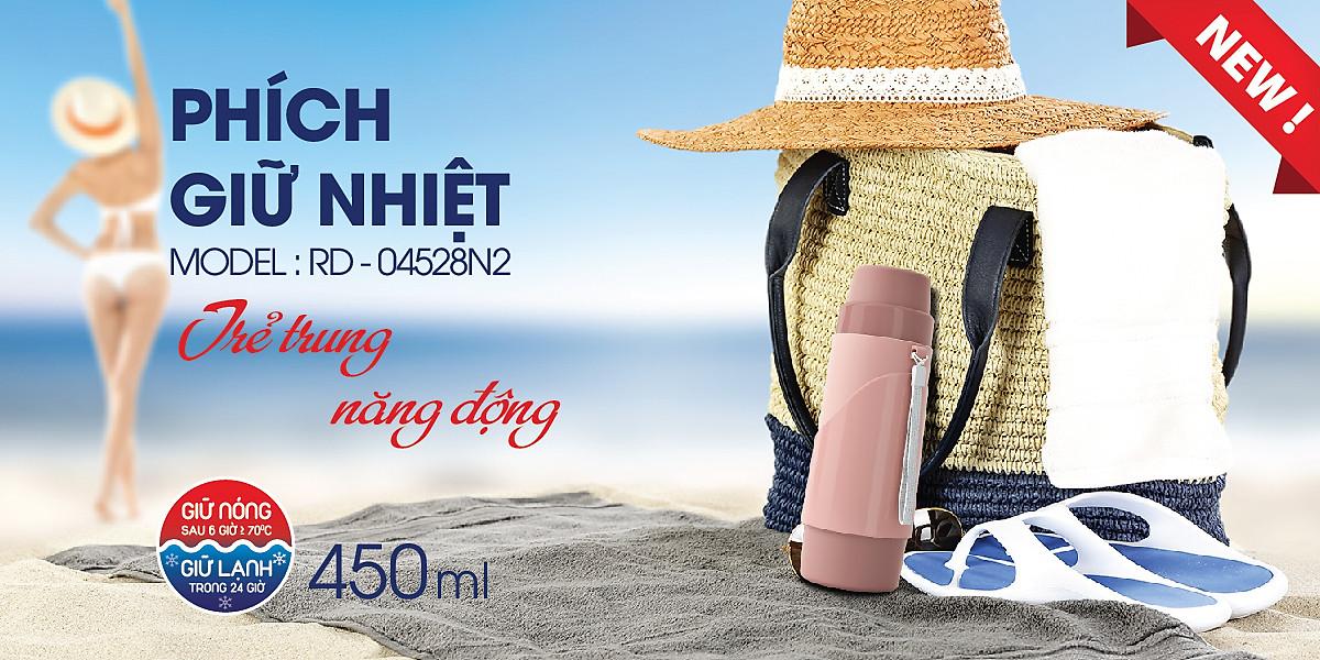 Phích Giữ Nhiệt 0.45L Model: RD 04528N2 Rạng Đông
