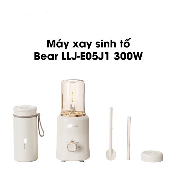 Máy xay sinh tố Bear LLJ-E05J1 gồm 2 cốc rời – Hàng Chính hãng