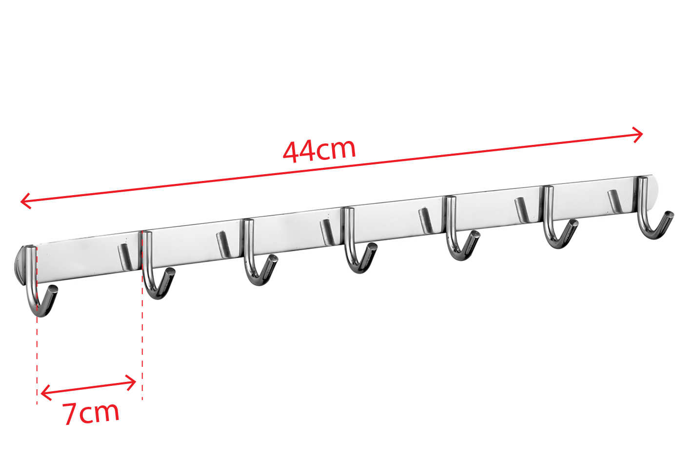 Móc treo quần áo Inox tròn 7 móc Yamato MA02-7