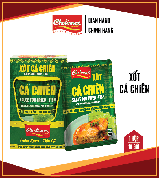 Xốt cá chiên Cholimex gói 90g tiện lợi