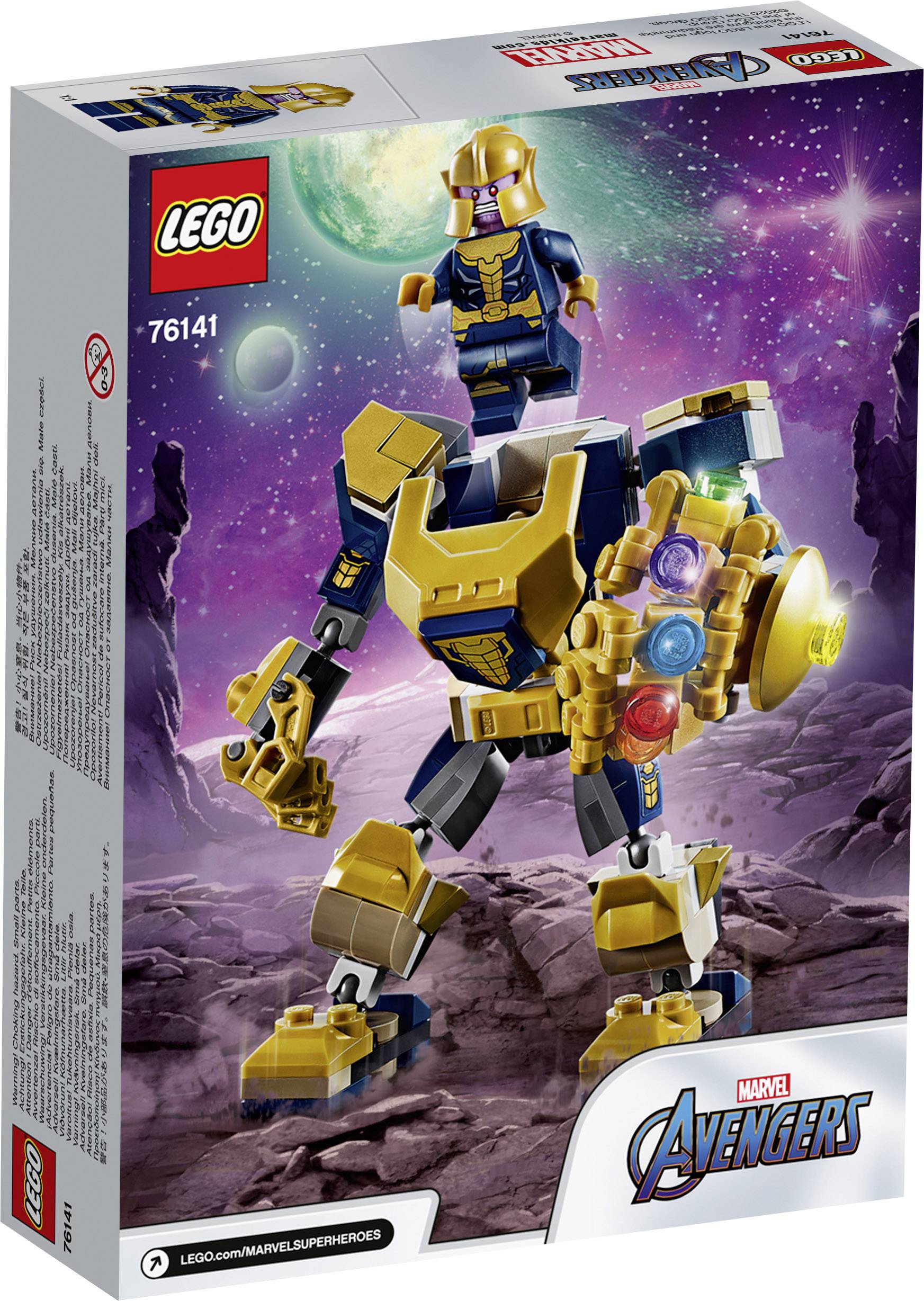 Mô Hình Lắp Ráp LEGO SUPERHEROES Chiến Giáp Thanos 76141 (152 Chi Tiết)