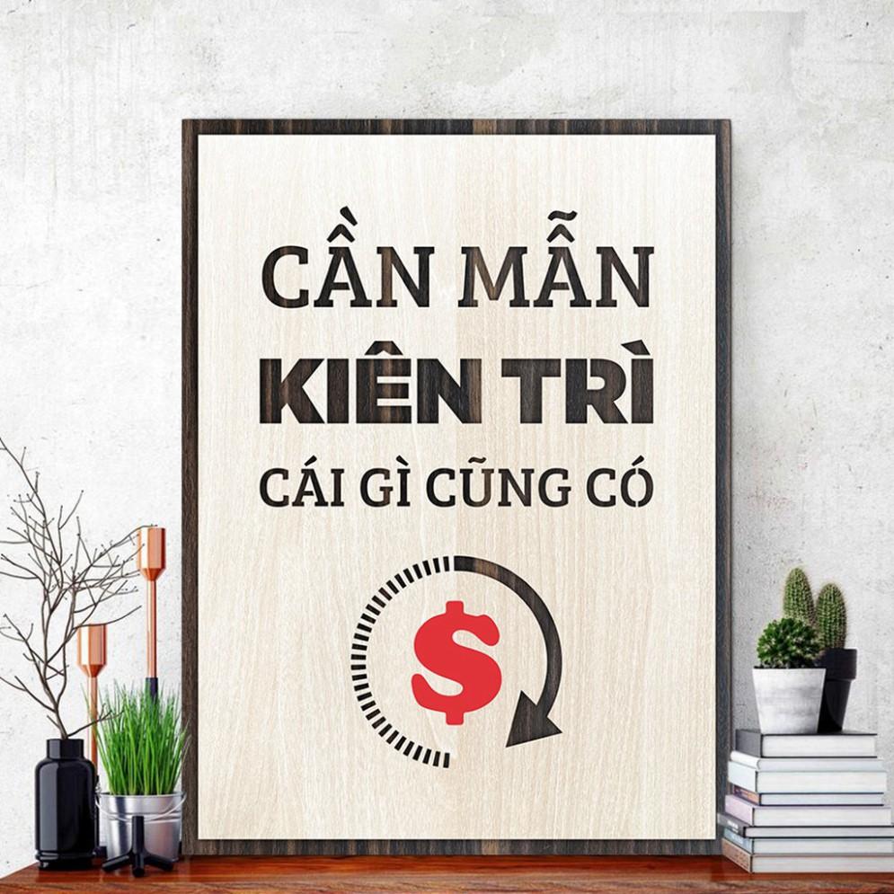 Tranh động lực CARINA T060- Cần mẫn kiên trì cái gì cũng có