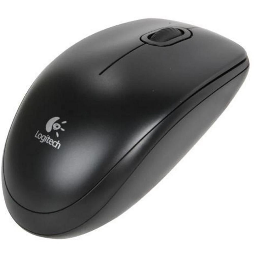 Chuột máy tính Logitech B100 Đen - Hàng Chính Hãng