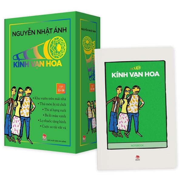 Sách - Boxset Kính Vạn Hoa - Bộ Kỉ Niệm 30 Năm: Tập 13 - 18 (Hộp 6 Tập) - Tặng Kèm Sổ Tay Kính Vạn Hoa