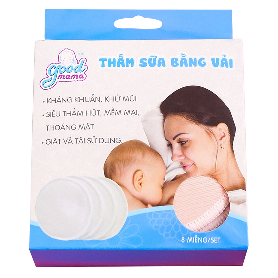 Bộ 2 Hộp Miếng Lót Thấm Sữa Goodmama (8 Miếng / Hộp)