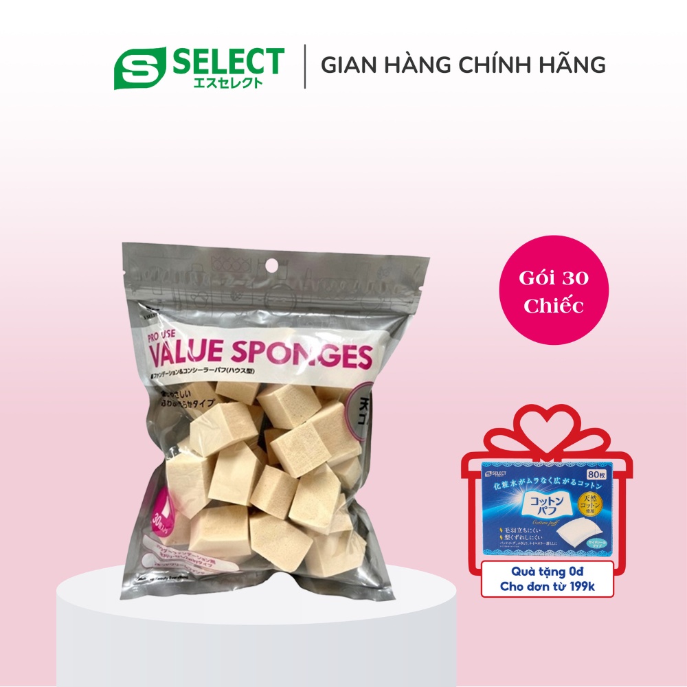 MÚT TRANG ĐIỂM TỪ CAO SU THIÊN NHIÊN CHO DA NHẠY CẢM S SELECT PRO USE