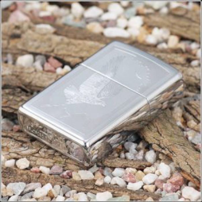 Bật Lửa Zippo Birds Of Prey High Polish Chrome Chính Hãng Usa