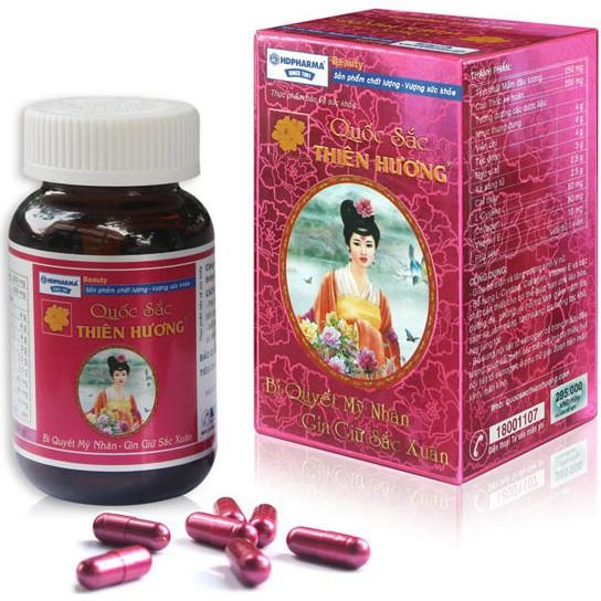 Viên uống bổ thận và cải thiện nội tiết tố nữ Quốc Sắc Thiên Hương - Lọ 60 viên