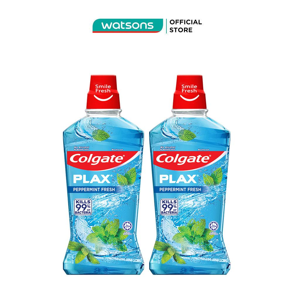 Combo Nước Súc Miệng Colgate Plax Peppermint Fresh 500ml x 2 chai