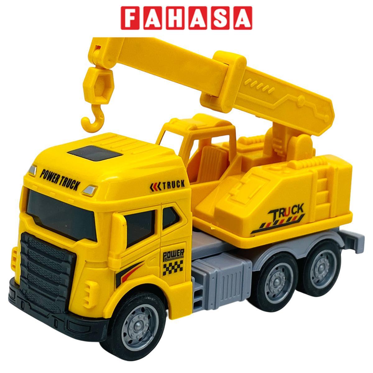 Đồ Chơi Mô Hình Xe Cần Cẩu Chạy Trớn - 7560 (580-18) - Màu Vàng