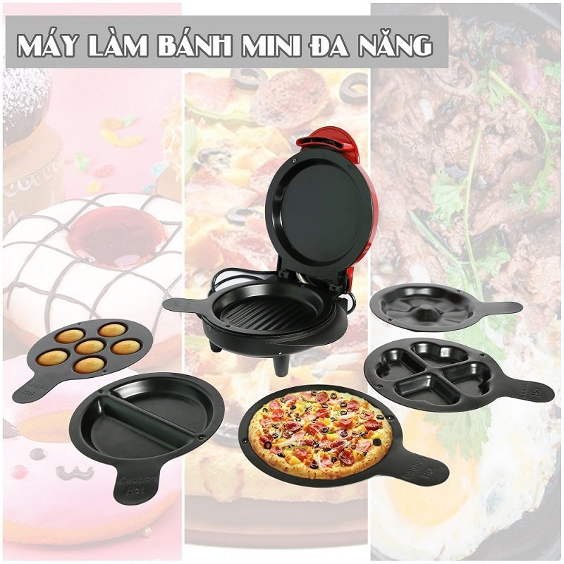 Máy nướng bánh 2 mặt bao gồm 4 khay nướng thay thế M11