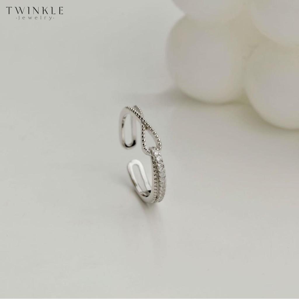 Nhẫn Infinity - Nhẫn bạc nữ - Phụ kiện trang sức Twinkle Jewelry N0004