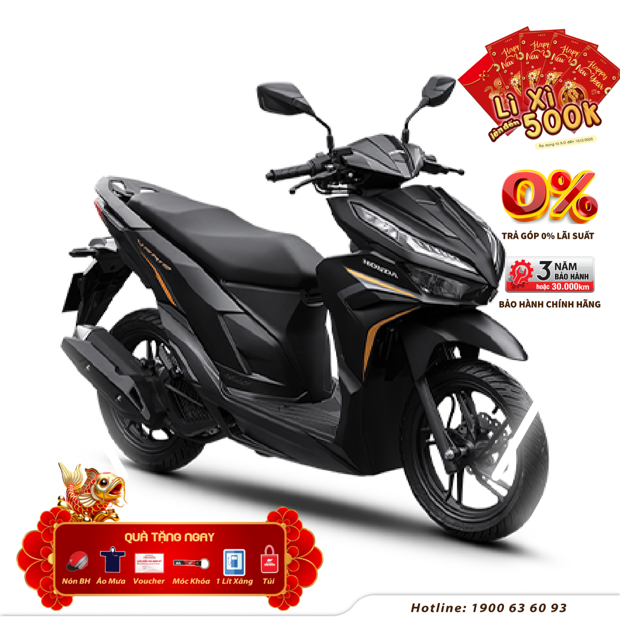 Xe Máy Honda VARIO 125 2024 - Phiên Bản Đặc Biệt - Đen