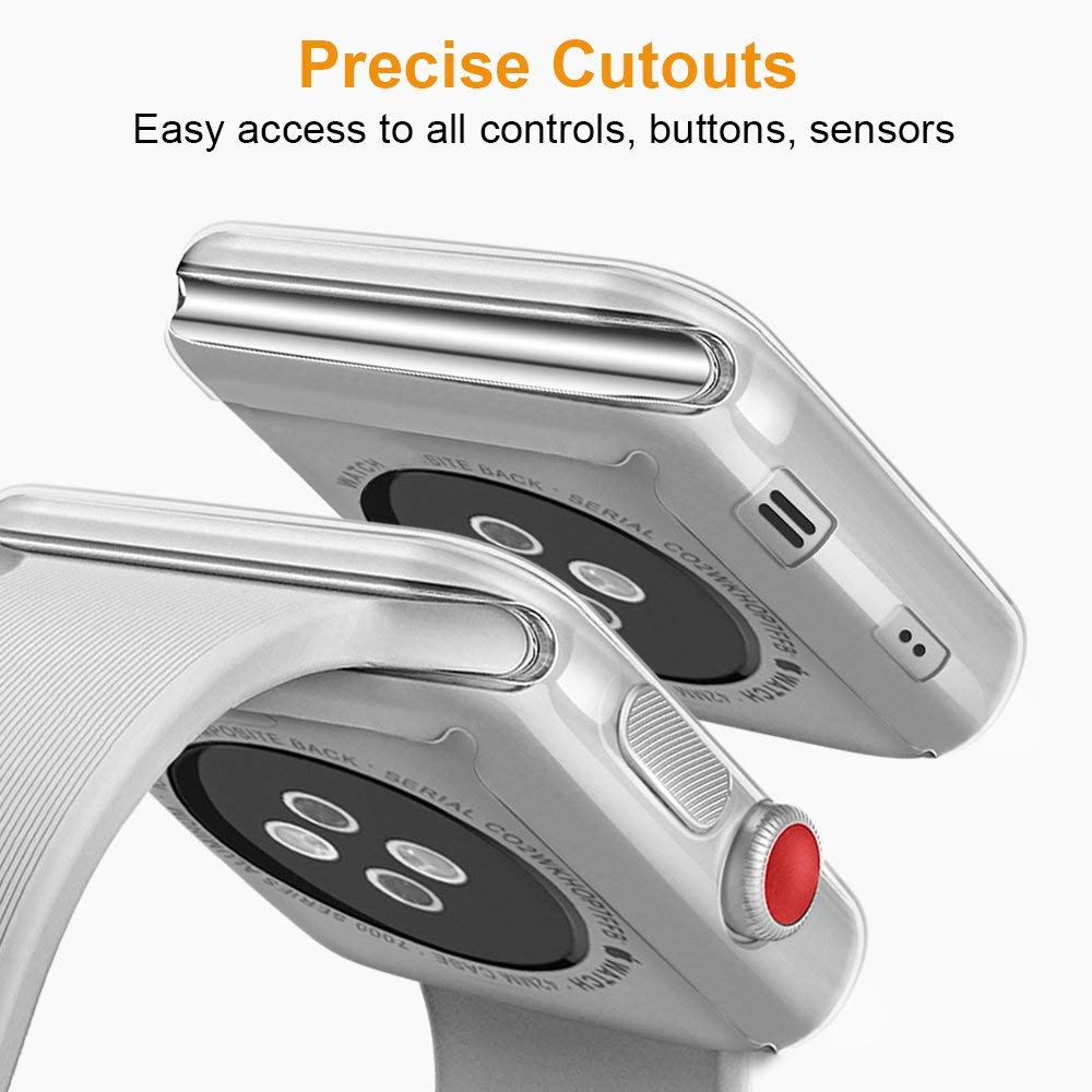 Bộ 2 Case Ốp Dẻo Silicon Dành Cho Apple Watch 44mm Series 4