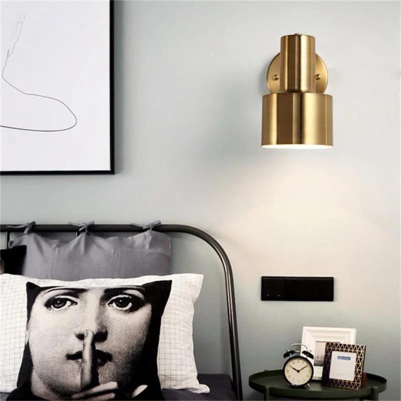 Đèn tường rọi decor mùa vàng soi tranh 339  mạ vàng trang trí gương, phòng ngủ kiểu cách phù hợp nhiều không gian