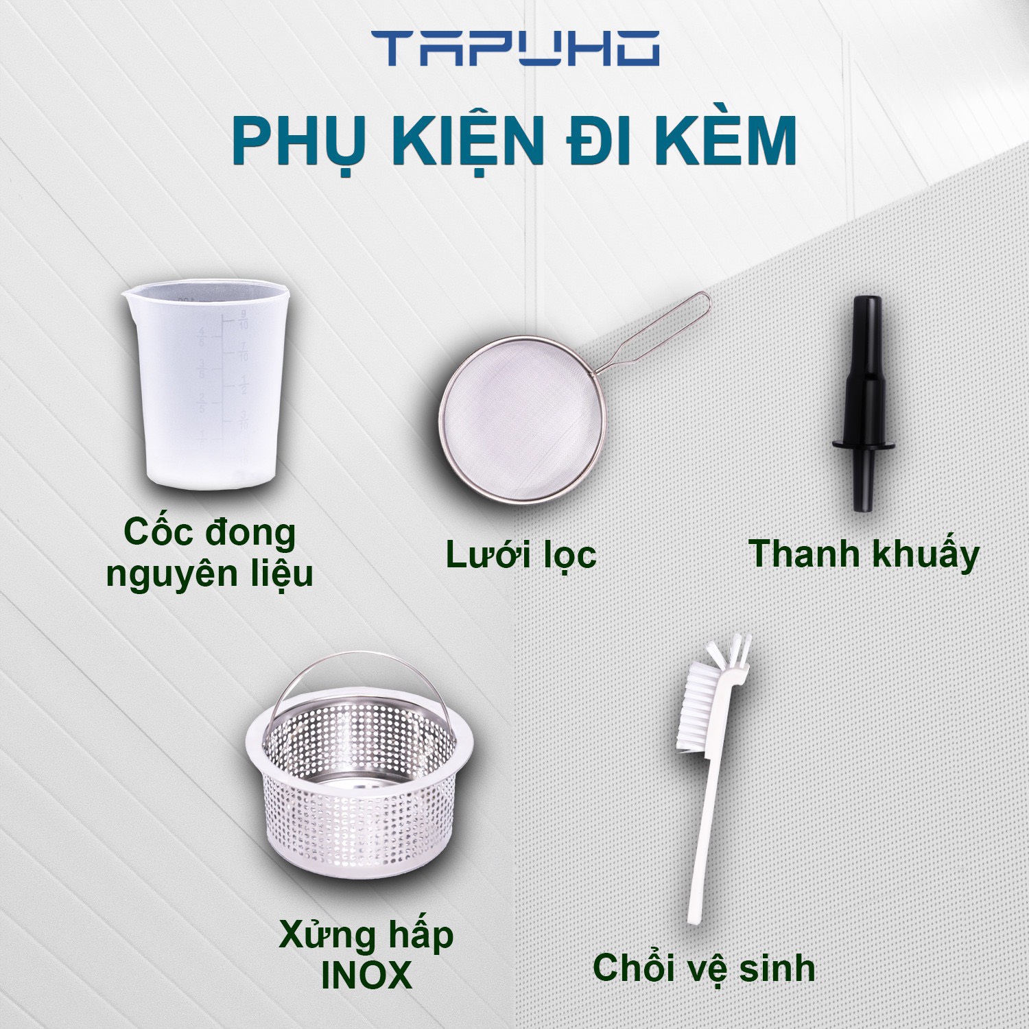 Máy làm sữa hạt, xay sinh tố TAPUHO T01 - Thương hiệu Đức (hàng chính hãng)